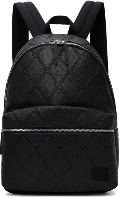 Hugo Black Ethon Chain Backpack In 001-black