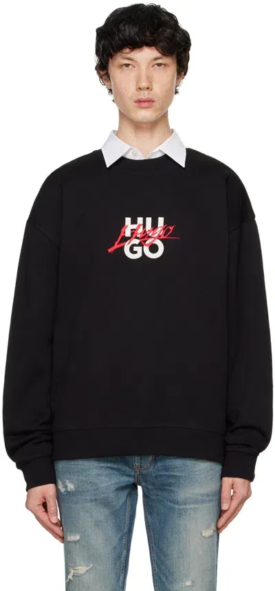 Hugo Dlogonty Mens Sweatshirt In Black