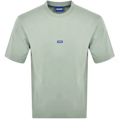 Hugo Blue Nieros Logo T Shirt Green