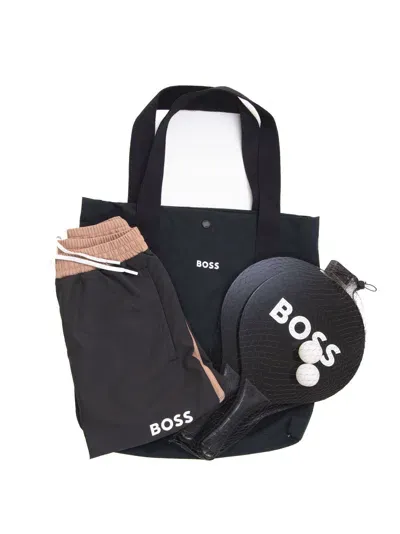 Hugo Boss Beach-ball-set Beach Set In Black