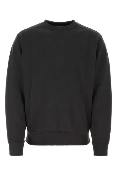 Hugo Boss Black Cotton Sweatshirt In 001