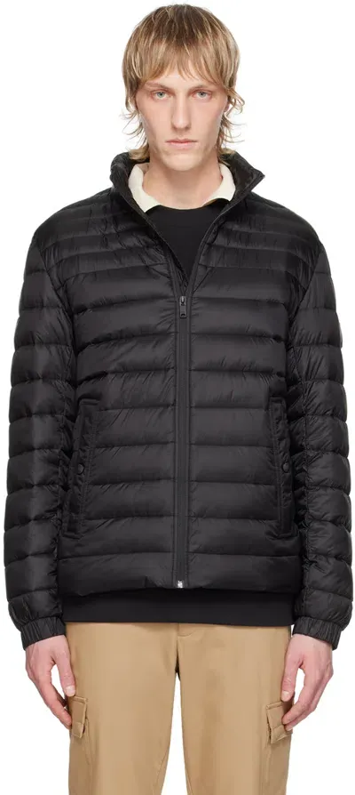 Hugo Boss Black Water-repellent Jacket In 001-black