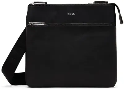 Hugo Boss Black Zair Envelope Pouch In 001-black