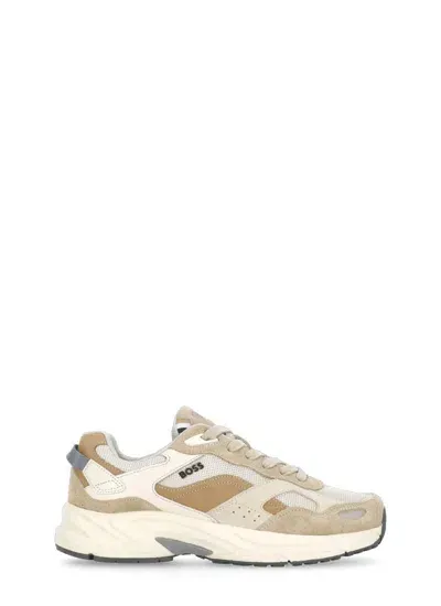 Hugo Boss Boss Black Sneakers Beige In Neutrals