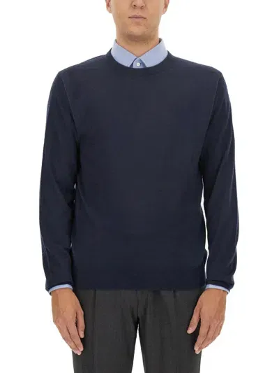 Hugo Boss Cotton Jersey In Blue