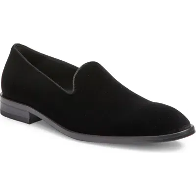 Hugo Boss Boss Derrek Velvet Loafer In Black