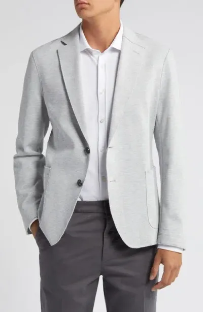 Hugo Boss Boss Hanry Heathered Cotton Blend Sport Coat In Medium Grey