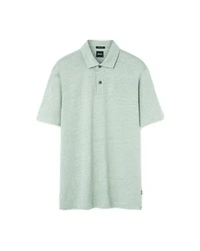 Hugo Boss Boss  Short Sleeved Polo Shirt In Green