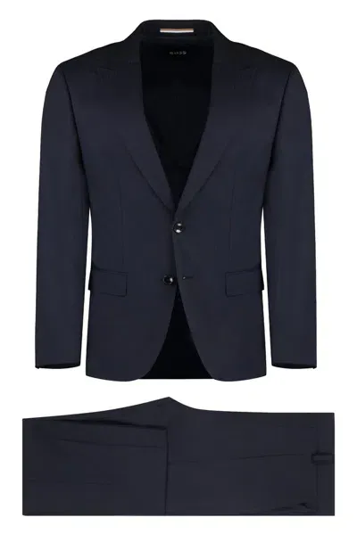 Hugo Boss Boss  Striped Slim Fit Suit In Multi