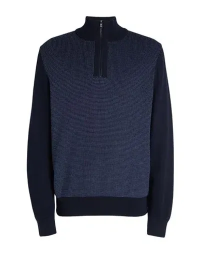 Hugo Boss H-dambino Virgin-wool Jumper In Blue