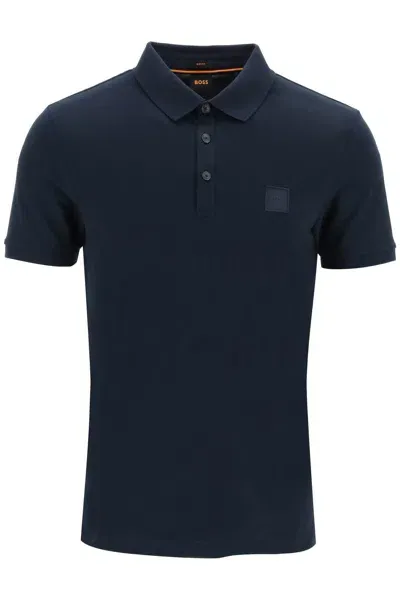 Hugo Boss Responsible Slim Fit 'passenger' Polo Shirt In Blue