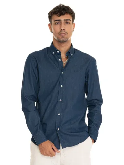 Hugo Boss C-hal-bd Jeans Shirt In Navy