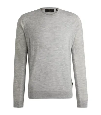 Hugo Boss Cashmere Sweater In Grey