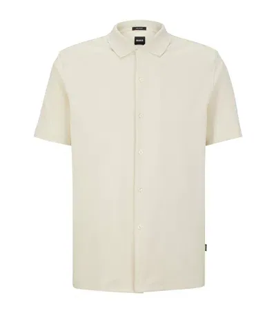 Hugo Boss Cotton-blend Shirt In White