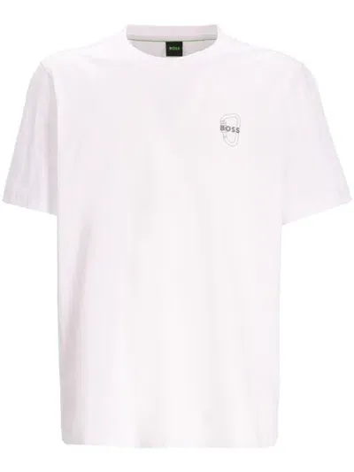 Hugo Boss Graphic-print T-shirt In White