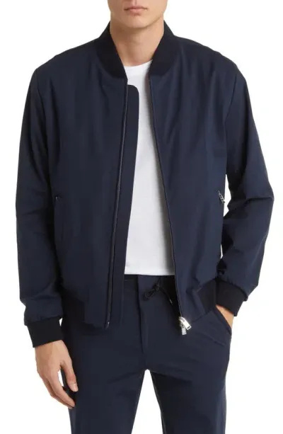 Hugo Boss Hanry Bomber Jacket In Blue