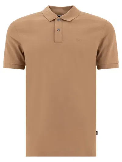 Hugo Boss Pallas Polo Shirts In Beige