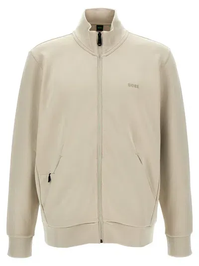 Hugo Boss 'skaz' Sweatshirt In Brown