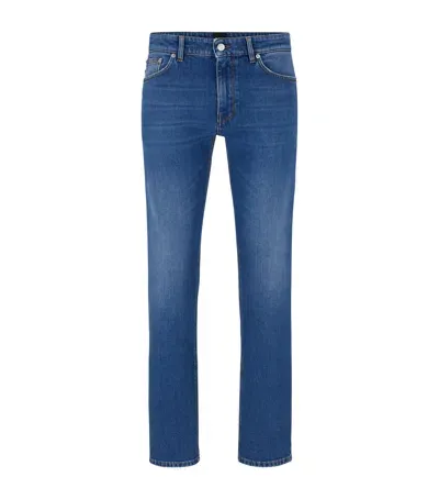 Hugo Boss Straight Jeans In Blue