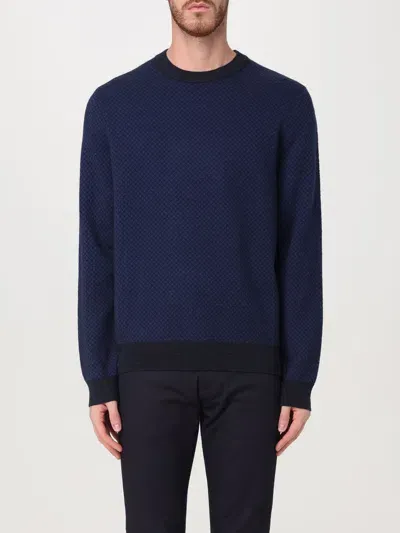 Hugo Boss Sweater Boss Men Color Blue In Blau