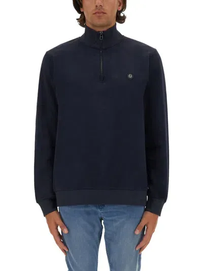 Hugo Boss Sweaters In Blue