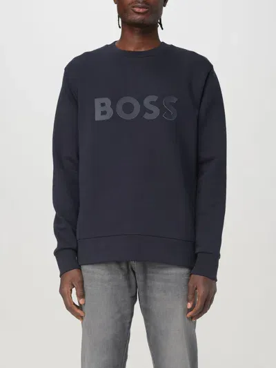 Hugo Boss Sweatshirt Boss Men Color Blue In Blau