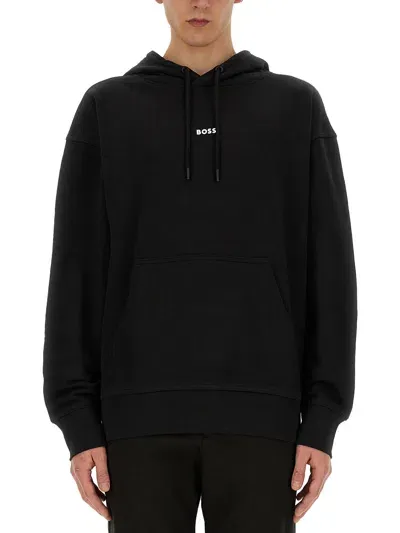 Hugo Boss Sweatshirt With Logo In Black