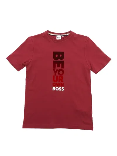 Hugo Boss Kids' T-shirt In Red