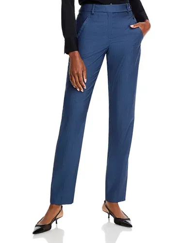 Hugo Boss Tanuri Straight Leg Trousers In Indigo