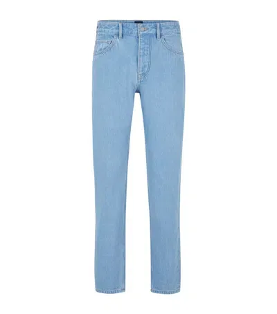 Hugo Boss Tapered Jeans In Blue