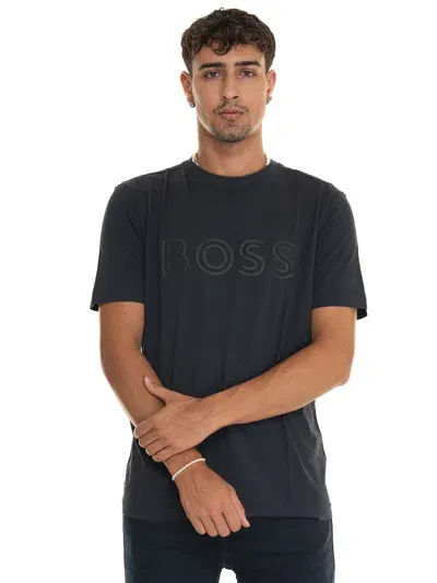 Hugo Boss Tee1 T-shirt In Blue