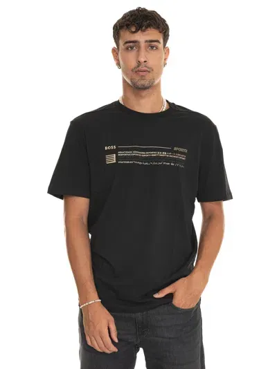 Hugo Boss Tee6 T-shirt In Black