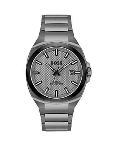 Hugo Boss Boss Walker Bracelet Watch, 41mm In Gray