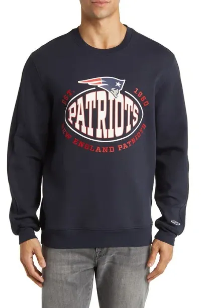 Hugo Boss Boss X Nfl Cotton-blend Sweatshirt With Collaborative Branding In Patriots