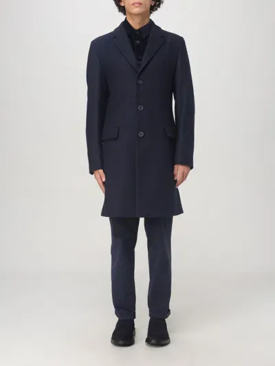 Hugo Coat  Men Color Blue In Blau