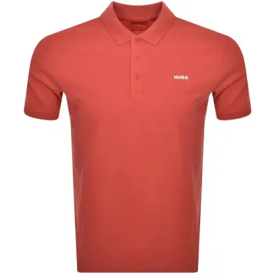 Hugo Donos222 Polo T Shirt Red