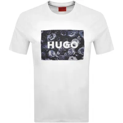 Hugo Dulive U244 T Shirt Grey In White