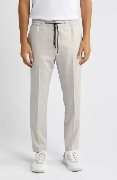 Hugo Howard Drawstring Pants In Light Grey