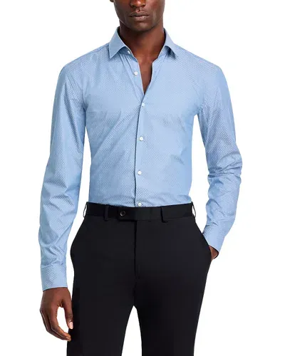 Hugo Kenno Slim Fit Dress Shirt In Medium Blue