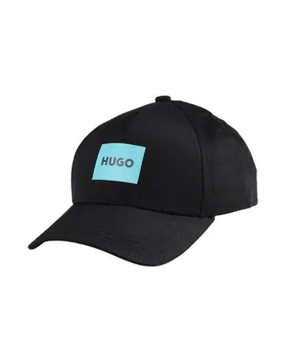 Hugo Man Hat Black Size Onesize Cotton