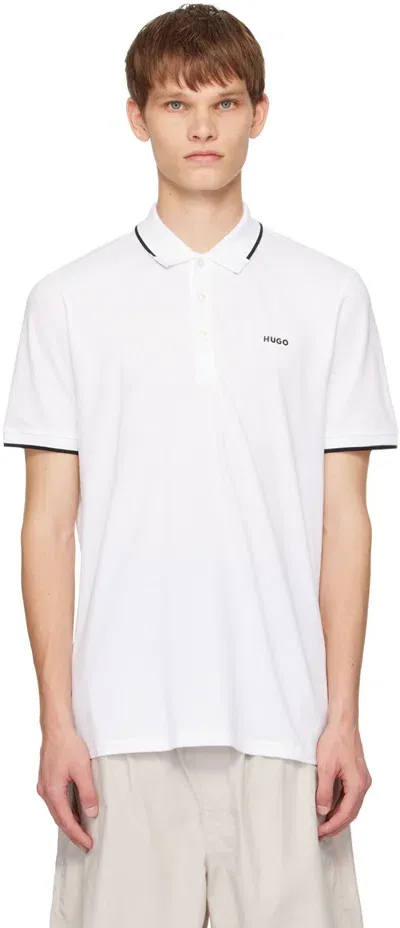 Hugo Dinoso22 Polo T Shirt White