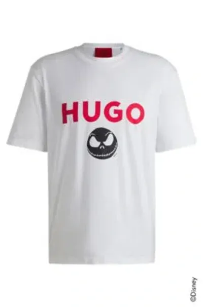 Hugo X Disney's The Nightmare Before Christmas Logo T-shirt In White