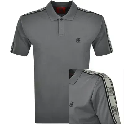 Hugo X Rb Drack Polo T Shirt Grey