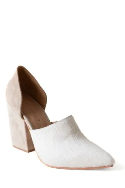 Huma Blanco Willa D'orsay Pump In White + Stone