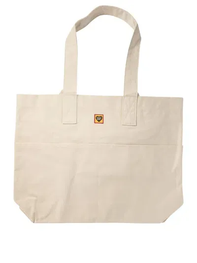 Human Made "canvas" Tote Bag In Neutral