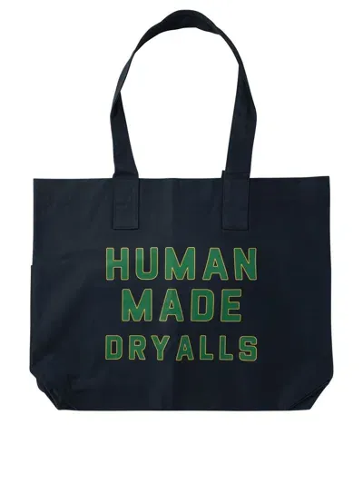 Human Made "canvas" Tote Bag In Blue