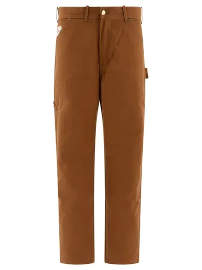 Human Made Duck Work Trousers In Brown