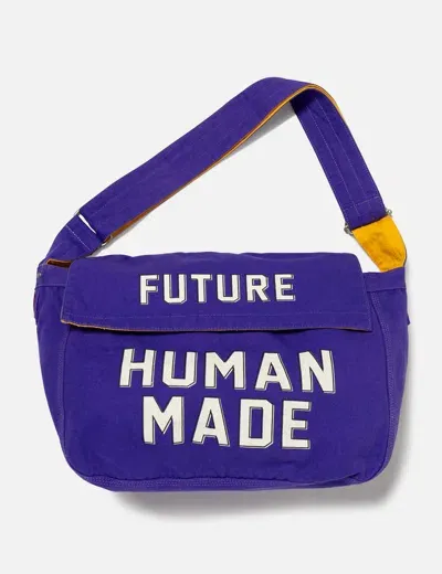 Human Made Medium Mail Bag In Purple