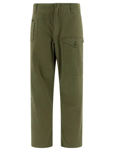 Human Made Straight-leg Cargo Trousers In Green