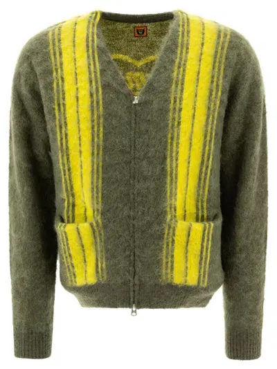 Human Made Zip-up Cardigan Knitwear In Green